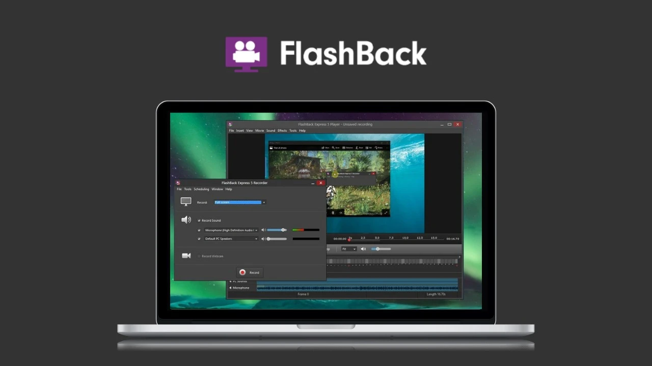 FlashBack Express - quay video màn hình chuyên nghiệp