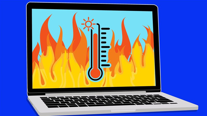 Máy tính rất dễ bị nóng khi dùng liên tục trong thời gian dài