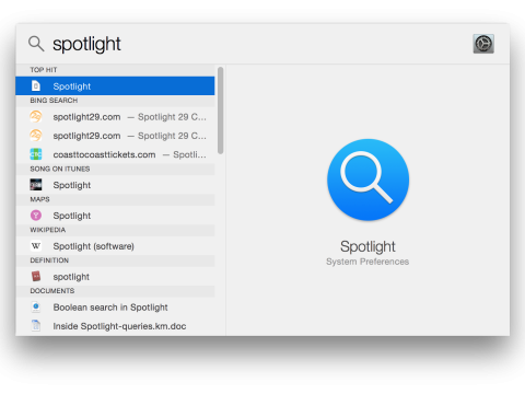 Cách mở Spotlight trên Macbook