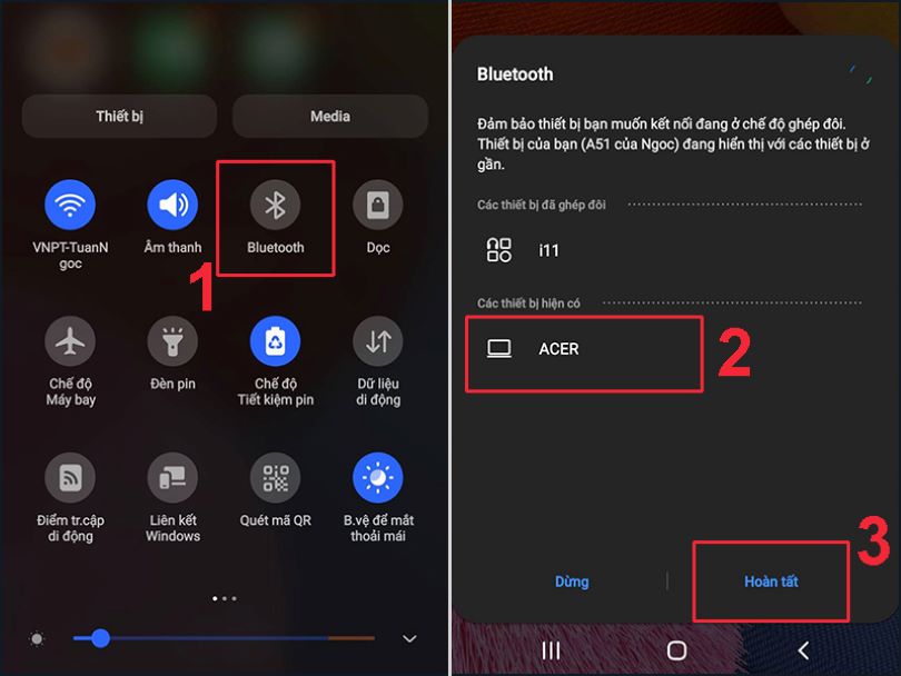 Cách kết nối điện thoại Samsung với máy tính bằng Bluetooth