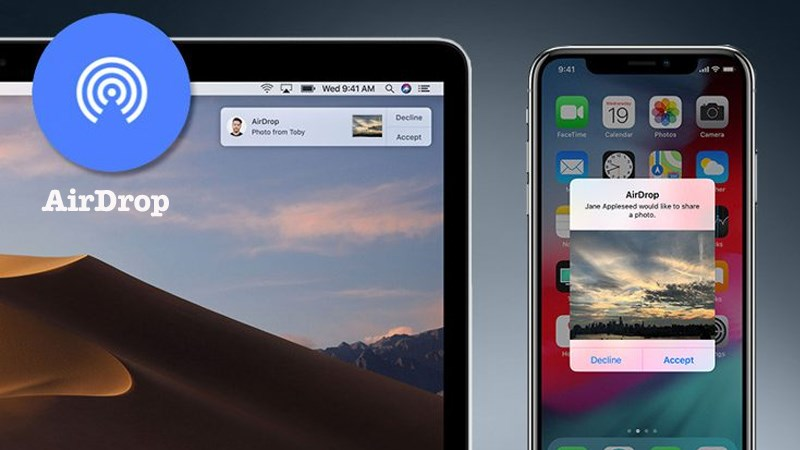 AirDrop là cách chuyển ảnh từ Macbook sang iPhone đơn giản và hiệu quả 