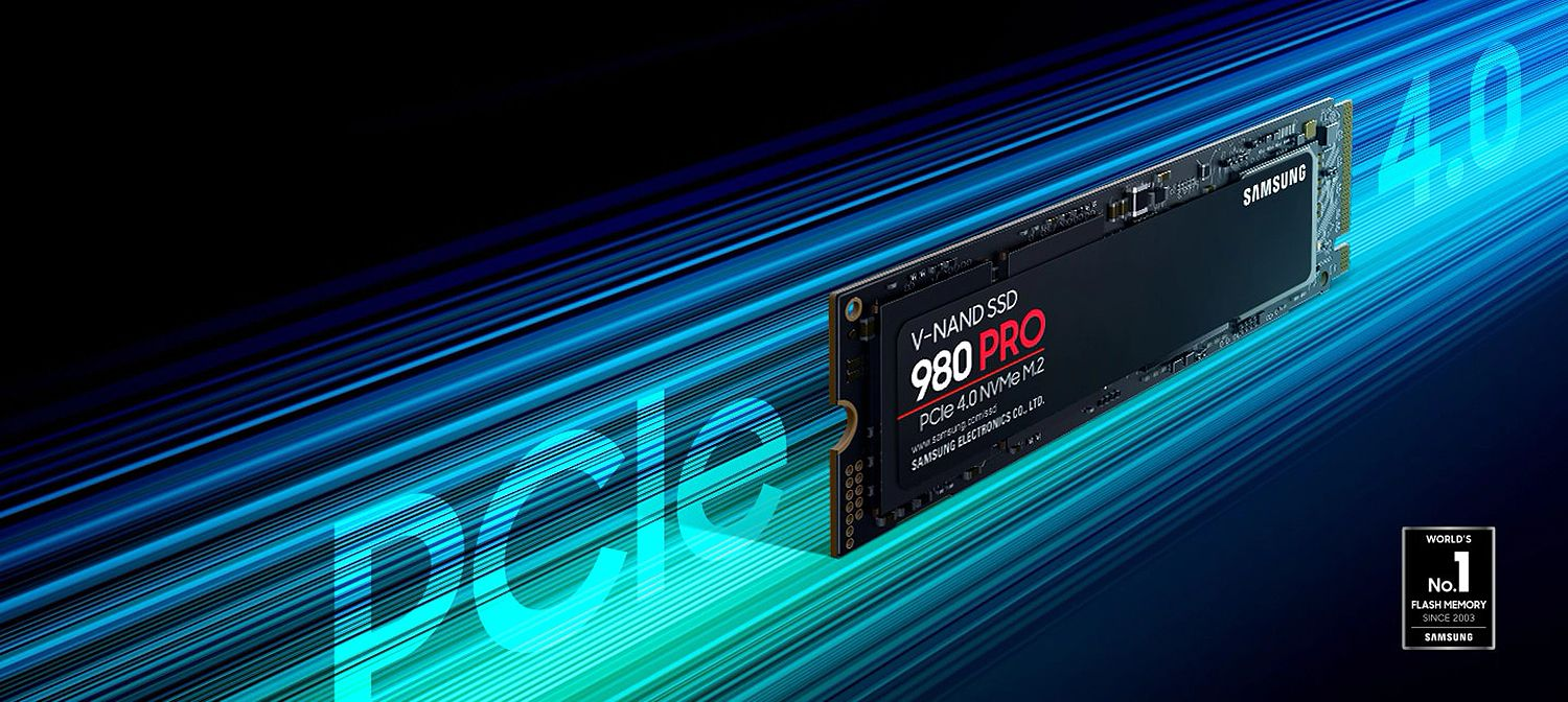 SSD SamSung 980 PRO 1TB M.2 PCIe gen 4 NVMe (MZ-V8P1T0BW)