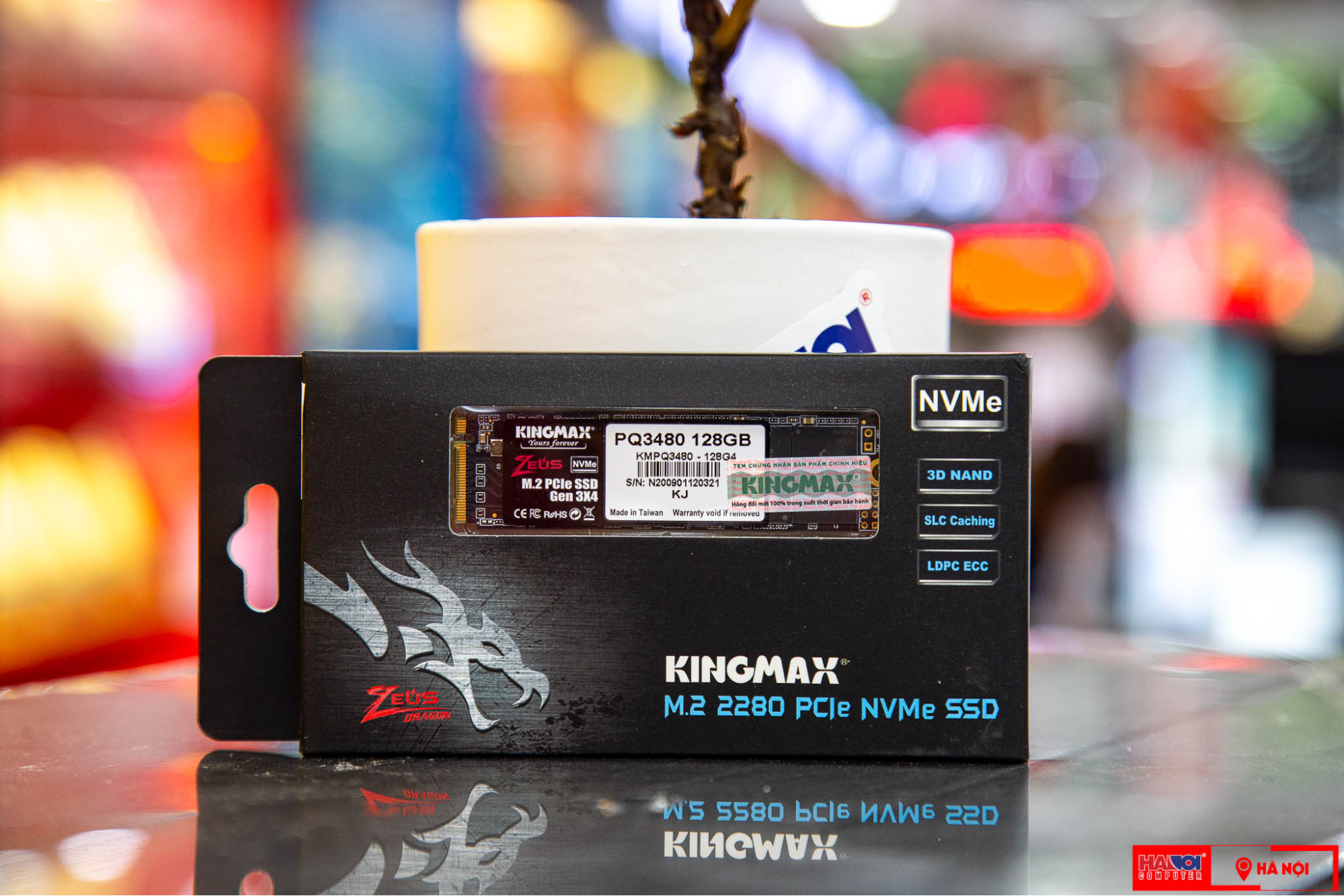 Ổ cứng SSD có dung lượng 128GB của nhà sản xuất Kingmax 