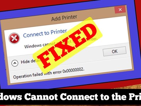 Lỗi Windows cannot connect to the printer access is denied